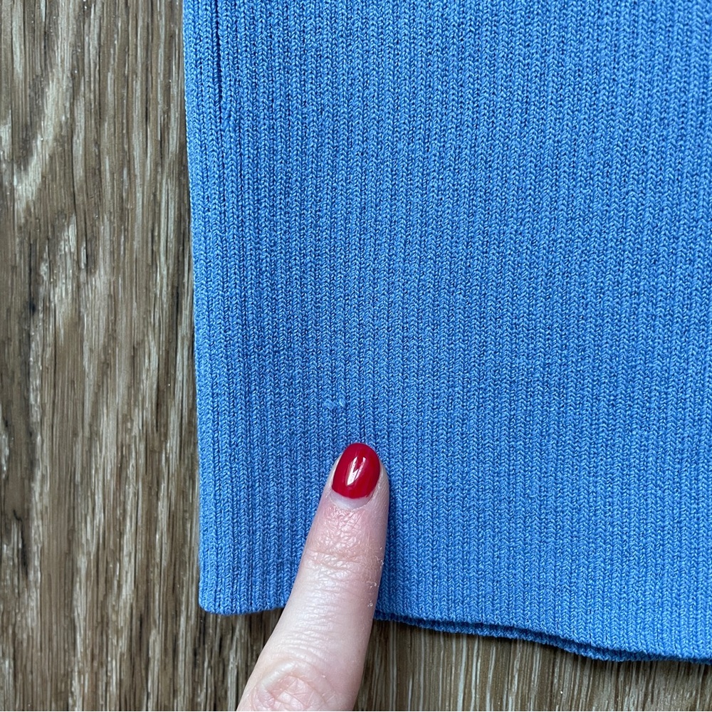 525 Ribbed Blue Tank - Picture 7 of 9